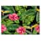 Designart - Seamless pattern with tropical leaves and flowers - Tropical Canvas Wall Art